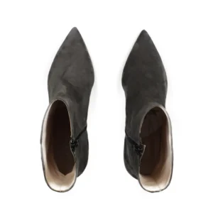 Stivali Con Tacco | Tronchetti | Made in Italy Tronchetti con tacchetto e punta fina "215" - Camoscio Taupe